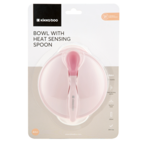 Tigela com ventosa e colher sensível ao calor NOVO