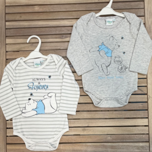 CONJUNTO 2 BODIES MANGA CUMPRIDA URSO POOH