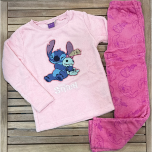 CONJUNTO DE PIJAMA STITCH ROSA