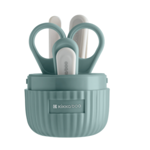 KIT DE MANICURE COM 4 PEÇAS NA COR MENTA