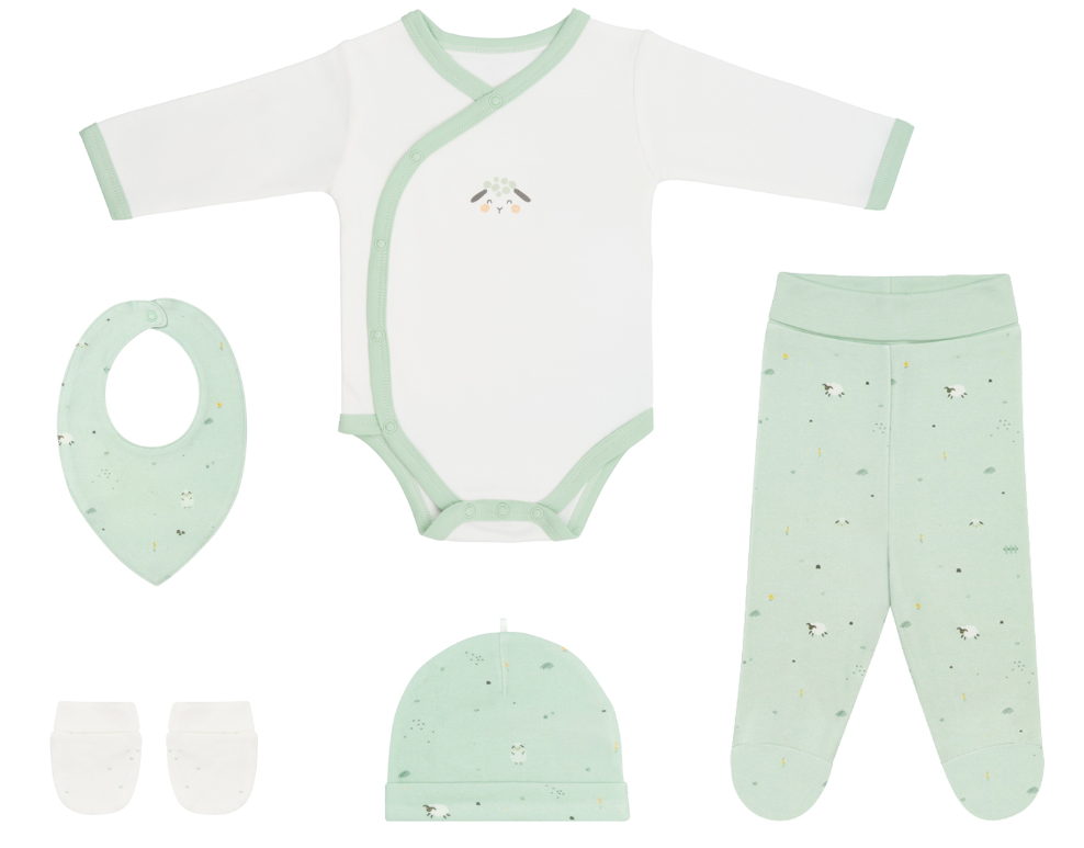 CONJUNTO DE 5 PEÇAS PARA RECÉM-NASCIDOS - Image 2