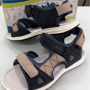 SANDÁLIA INFANTIL AZUL COM BEGE