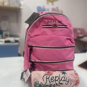 Kit Escolar Replay Infantil Rosa